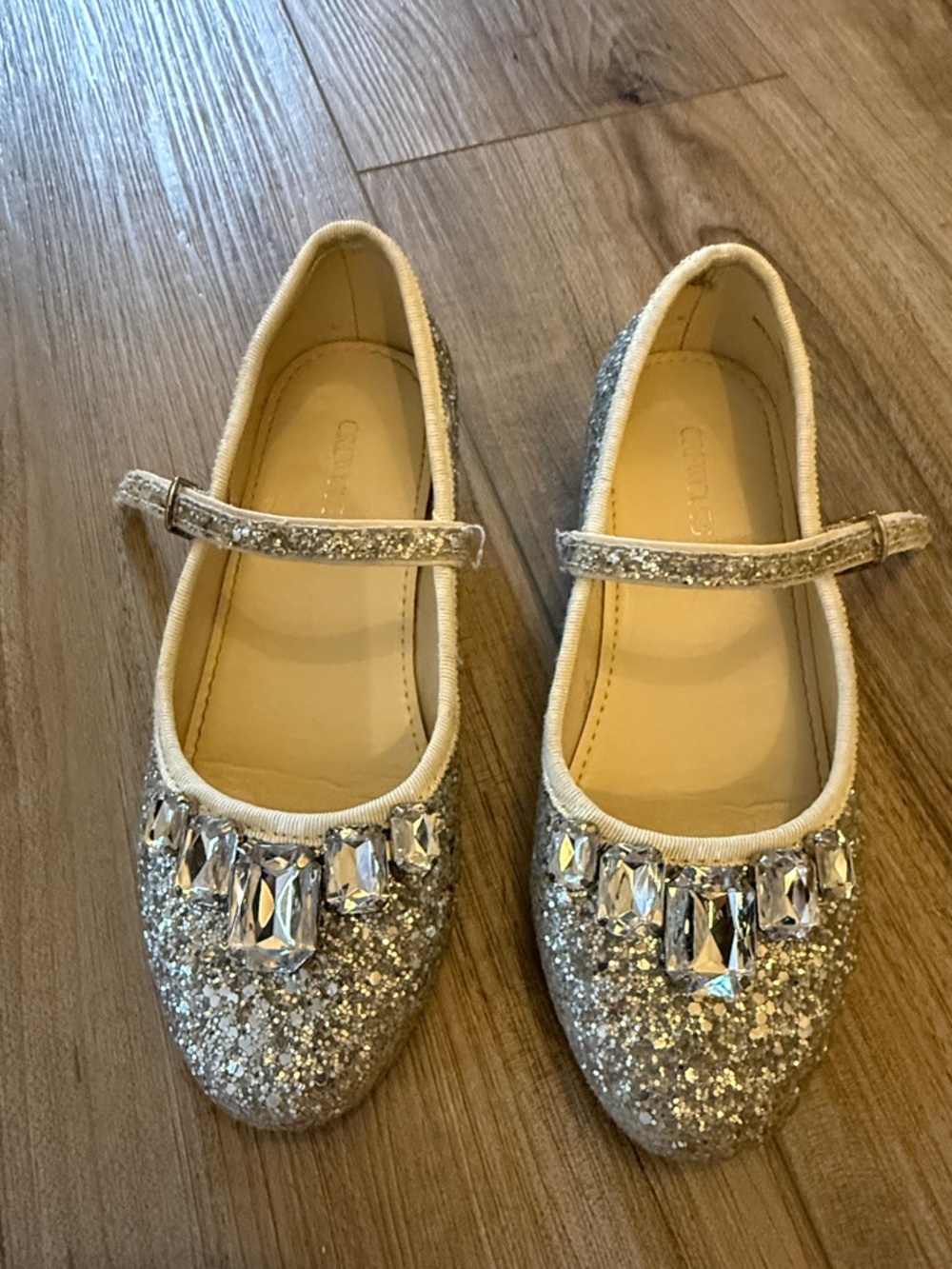 J. Crew Girls Glitter Mary Jane Dress Shoes